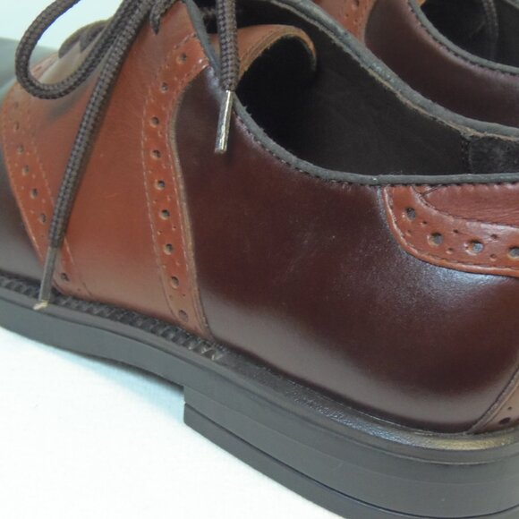 NUNN BUSH Size 10 M Monroe Saddle Two Toned Oxford MCM MobBoss MadMen Suits Hip - Picture 6 of 8